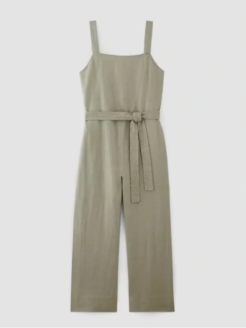 Everlane Flax Linen Side Button Jumpsuit 4